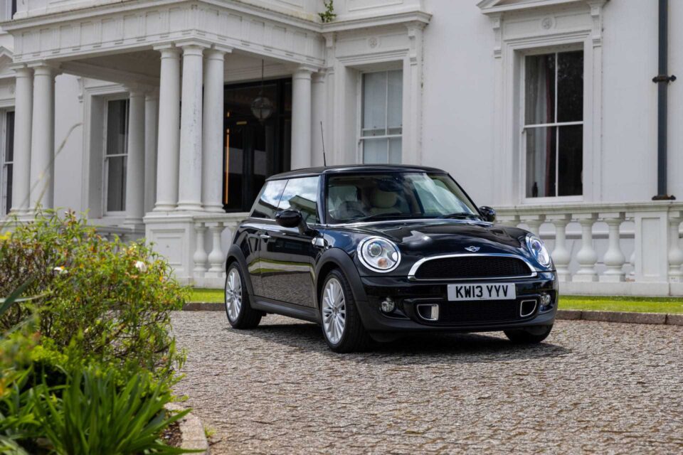 2013 mini cooper s goodwood edition with polished chrome accents and timeless styling.